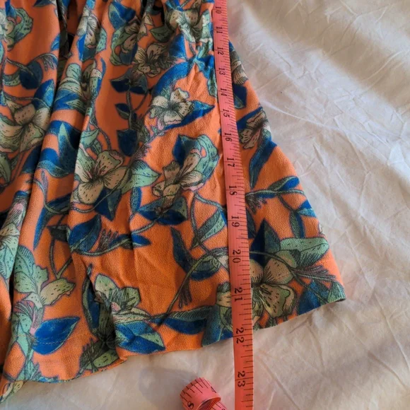 Free People Orange and Blue Floral Dress - Picture 7 of 8